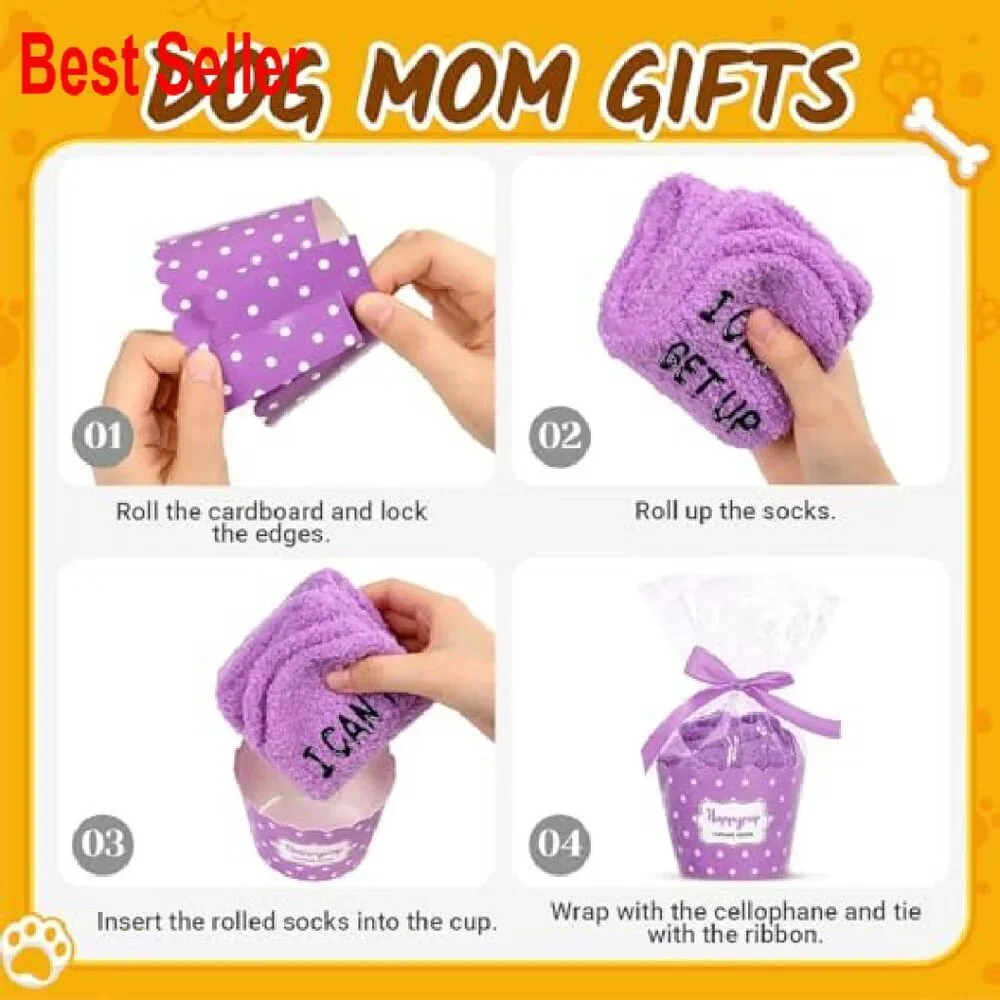 Fuzzy Novelty Socks Plush Fleece Non-Slip Grippers Funny Gift Women's Size - Picture 5 of 8